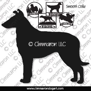 collie-s-008s - Collie Smooth House And Welcome Signs