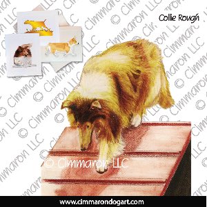 collie-r-006n - Collie A Frame Note Cards