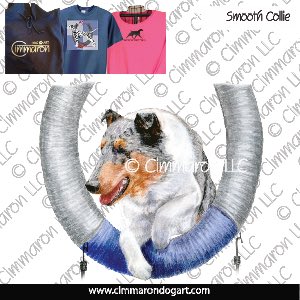 collie-s-013t - Collie Smooth Tire Custom Shirts