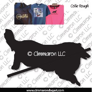 collie-r-004t - Collie Jumping Custom Shirts