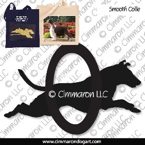 collie-s-011tote - Collie Smooth Agility Tote Bag