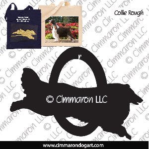collie-r-003tote - Collie Agility Tote Bag