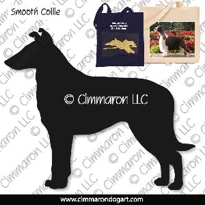 collie-s-008tote - Collie Smooth Tote Bag