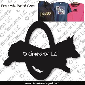 corgi009t - Pembroke Welsh Corgi Agility Custom Shirts