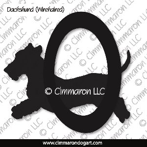 doxie019d - Dachshund Wirehaired Agility Decals