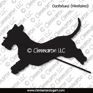 doxie020d - Dachshund Wirehaired Jumping Decals