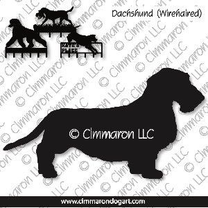 doxie017h - Dachshund Wirehaired Metal Leash Holders