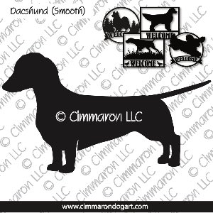 doxie002s - Dachshund Smooth Standing Metal Signs
