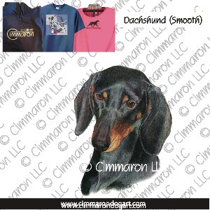doxie010t - Dachshund Smooth Portrait Custom Shirts