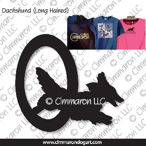 doxie013t - Dachshund Longhaired Agility Custom Shirts