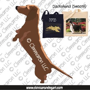 doxie007tote - Dachshund Smooth On Two Legs Tote Bag