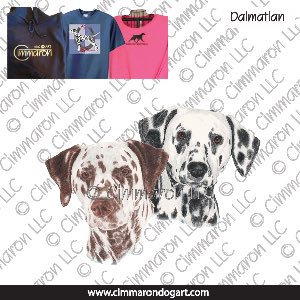 dal018t - Dalmatian Pair Custom Shirts