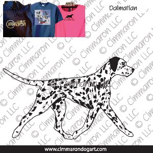 dal004t - Dalmatian Jumping Custom Shirts