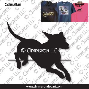 dal006t - Dalmatian Two Color Gaiting Custom Shirts