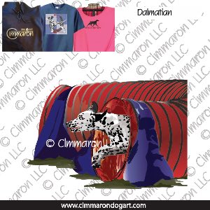 dal009t - Dalmatian Tunnel Custom Shirts