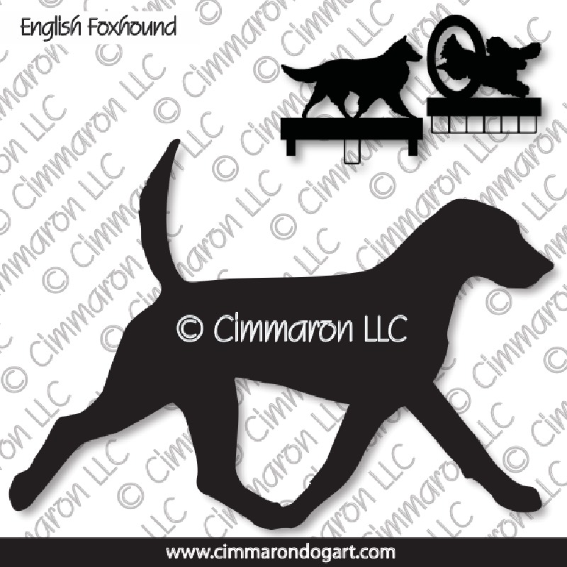 enfox002ls - English Foxhound Gaiting MACH Bars-Rosette Bars