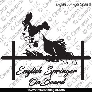 ess008d - English Springer Spaniel On Board Decal