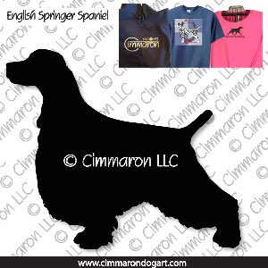 ess002t - English Springer Spaniel Standing Custom Shirts