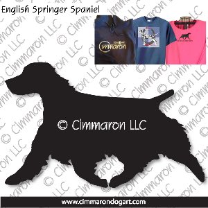 ess004t - English Springer Spaniel Trotting Custom Shirts