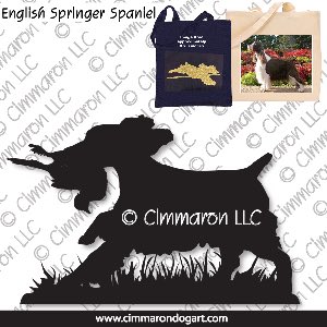 ess010tote - English Springer Spaniel Retrieving Tote Bag