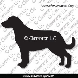 entlet007d - Entlebucher Mountain Dog Standing Decal