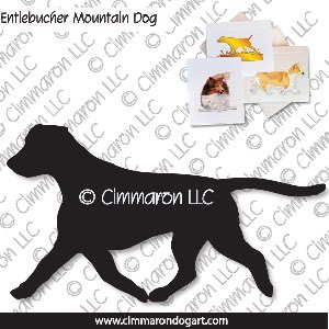 entlet009n - Entlebucher Mountain Dog Moving Note Cards