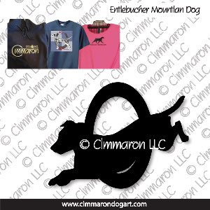 entlet010t - Entlebucher Mountain Dog Agility Custom Shirts