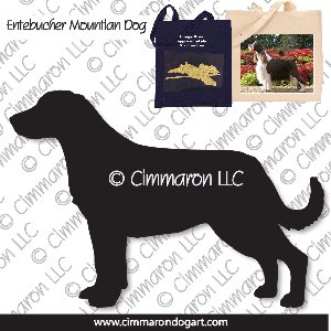 entlet007tote - Entlebucher Mountain Dog Standing Tote Bag