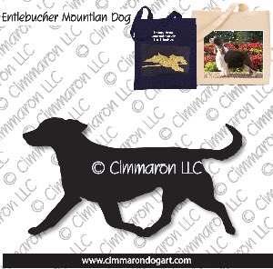 entlet008tote - Entlebucher Mountain Dog Gaiting Tote Bag
