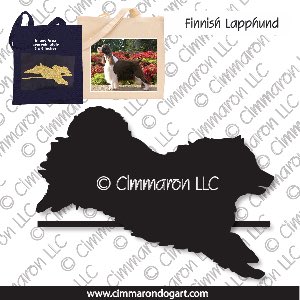 fl004tote - Finnish Lapphund Jumping Tote Bag