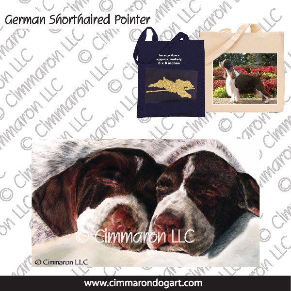 gsp007tote - German Shorthaired Pointer Puppies Tote Bag