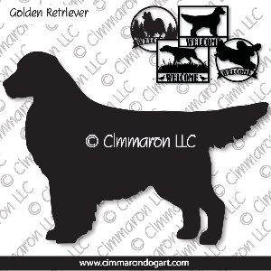 golden001s - Golden Retriever House and Welcome Signs