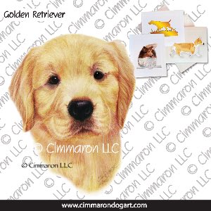 golden016n - Golden Retriever Puppy Note Cards