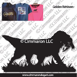 golden009t - Golden Retriever Field Custom Shirts