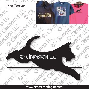 irter004t - Irish Terrier Jumping Custom Shirts