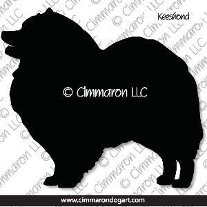 kees001d - Keeshond Decal