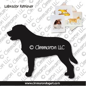 lab001n - Labrador Retriever Note Cards