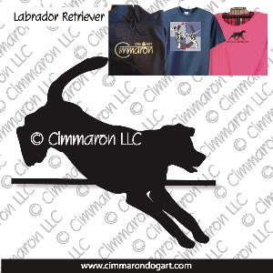 lab004t - Labrador Retriever Jumping Custom Shirts