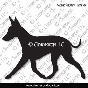 man-ter002d - Manchester Terrier Gaiting Decal
