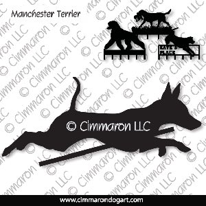 man-ter004h - Manchester Terrier Jumping Leash Rack