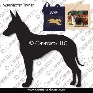 man-ter001tote - Manchester Terrier Tote Bag