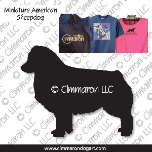 min-amshep002t - Miniature American Shepherd Custom Shirts