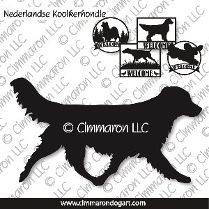 ned-kooi004s - Nederlandse Kooikerhondje Trotting House and Welcome Signs