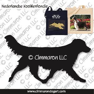 ned-kooi004tote - Nederlandse Kooikerhondje Trotting Tote Bag