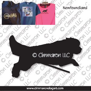 newf006t - Newfoundland Jumping Custom Shirts