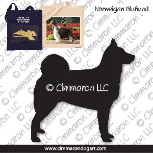 nor-buhund001tote - Norwegian Buhund Tote Bag