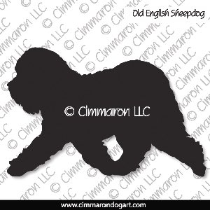 oesd003d - Old English Sheepdog Moving Decal