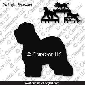 oesd002h - Old English Sheepdog Standing Leash Rack