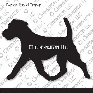 p-russell003d - Parson Russell Terrier Gaiting Decal