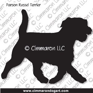 p-russell004d - Parson Russell Terrier Moving Decal